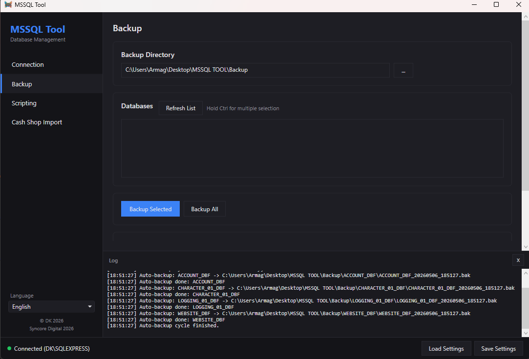 MSSQL Screenshot 2