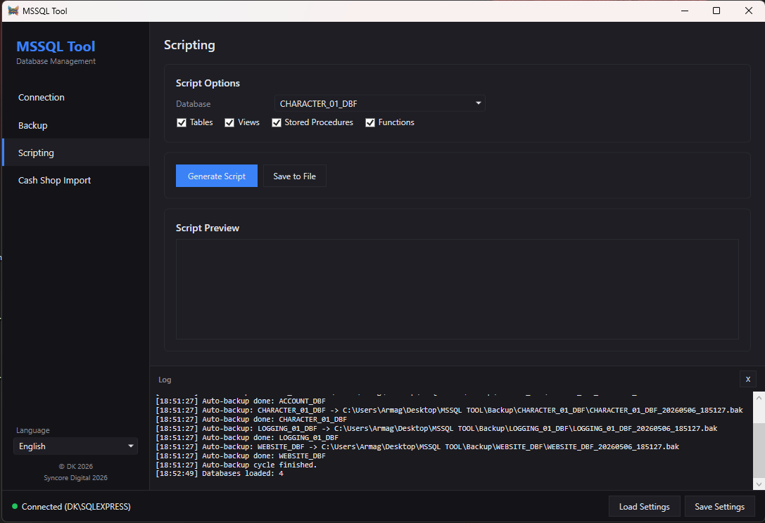 MSSQL Screenshot 3