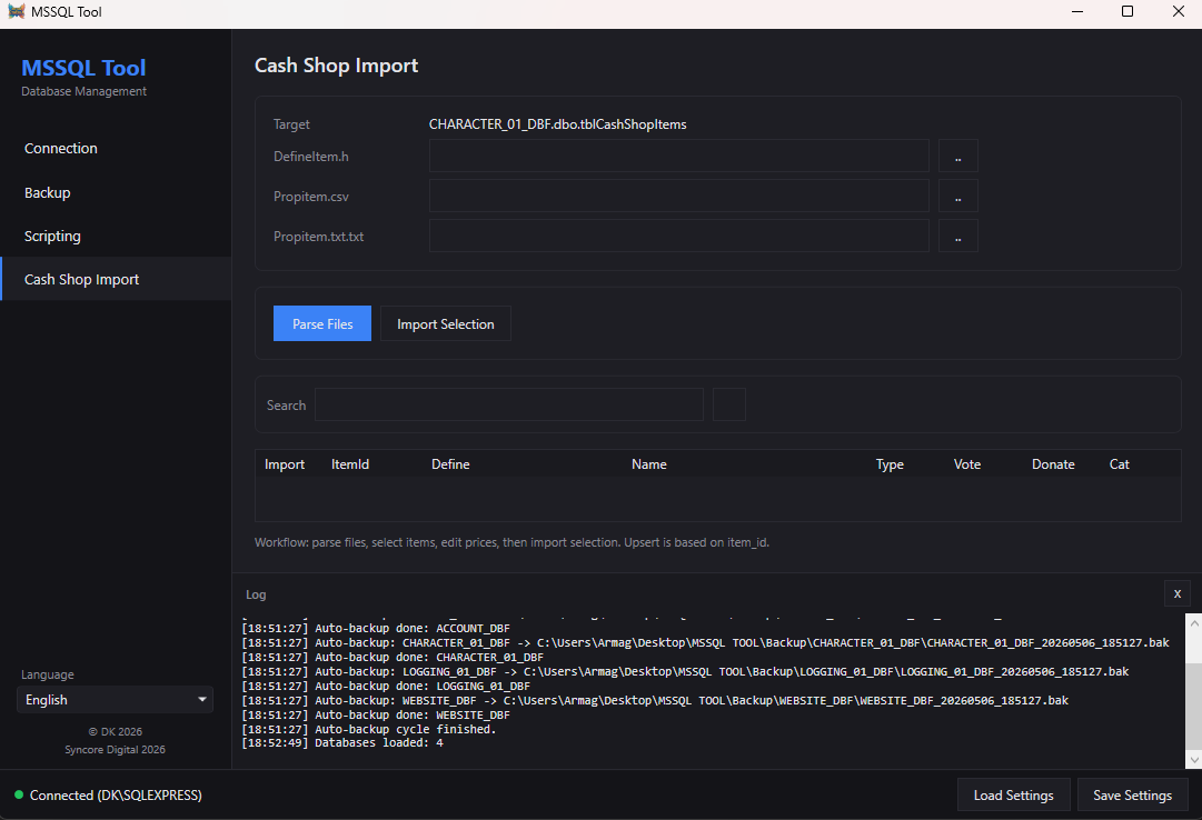 MSSQL Screenshot 4